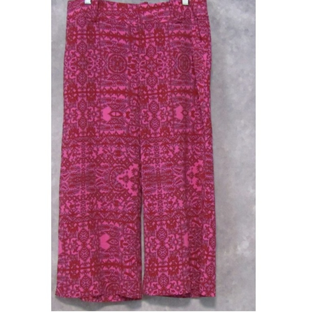 Coldwater Creek Super Comfy Red Pink Capris Sz 6